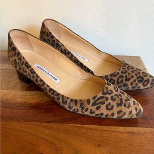 Cheetah print Manolo Blahnik pumps